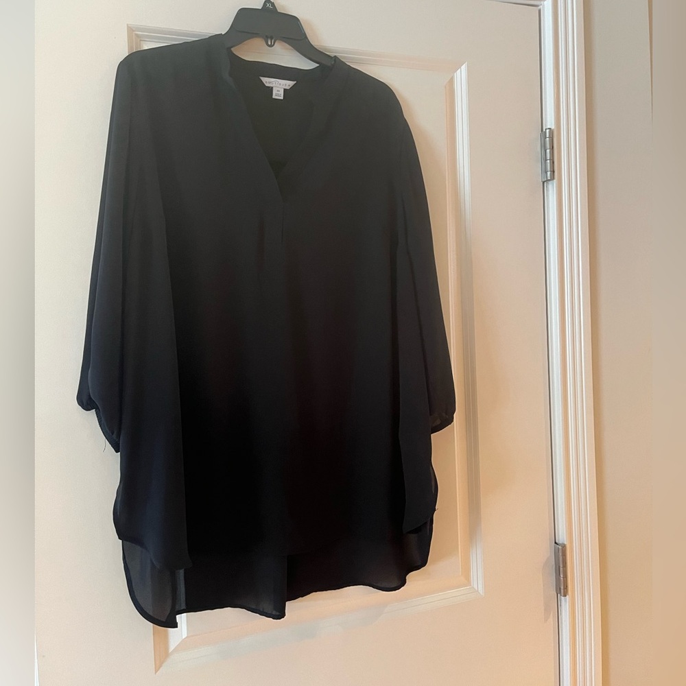 Dark sheer black top